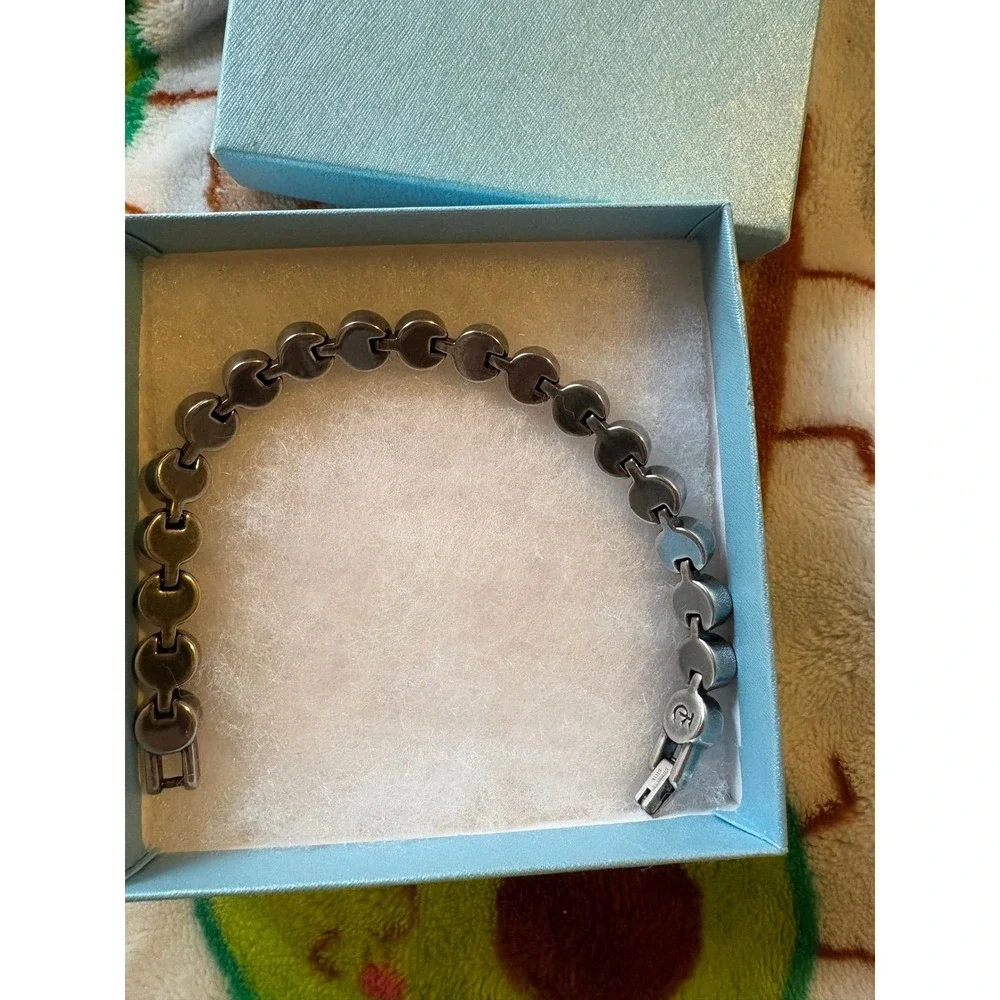 Touchstone Crystal Bracelet Women OS Green Excellent Swarovski Stainless Steel